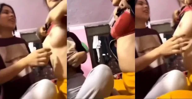 2-desi-lesbian-girls-remove-bra-to-show-big-tits-for-fun