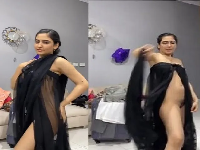 black-transparent-dress-gf-hairy-pussy-viral-show
