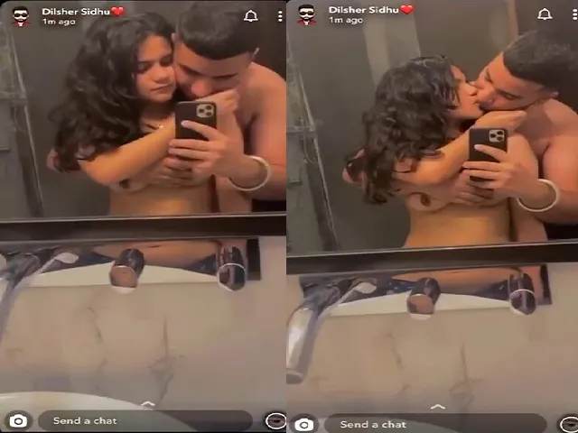 punjabi-sex-lovers-foreplay-before-mirror-viral-mms