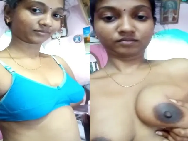 tamil-girl-selfie-boobs-show-with-dark-nipples