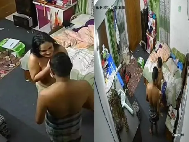 wife-removing-towel-and-nude-show-in-viral-cctv